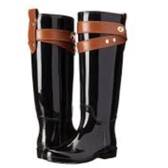 coach talia rain boots